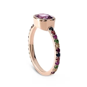 Alexandrite Rainbow Ring in 18K Pink Gold.