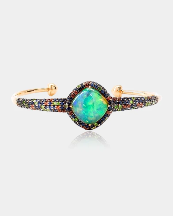 Opal with Sapphires Stones