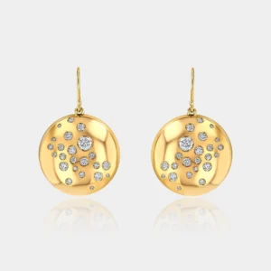 Diamond Stars Earrings in 18K Yellow Gold