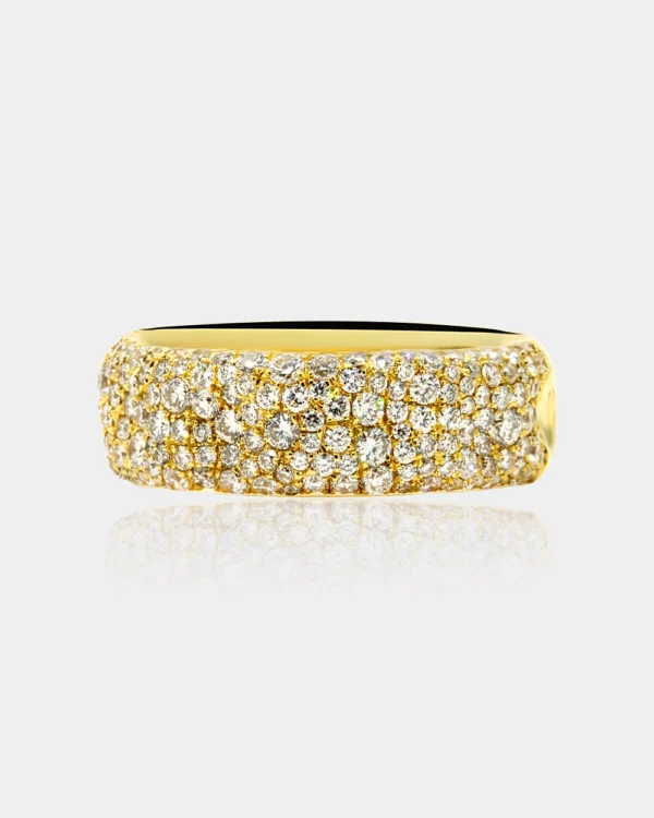 Chaos Diamond Pave Ring front view